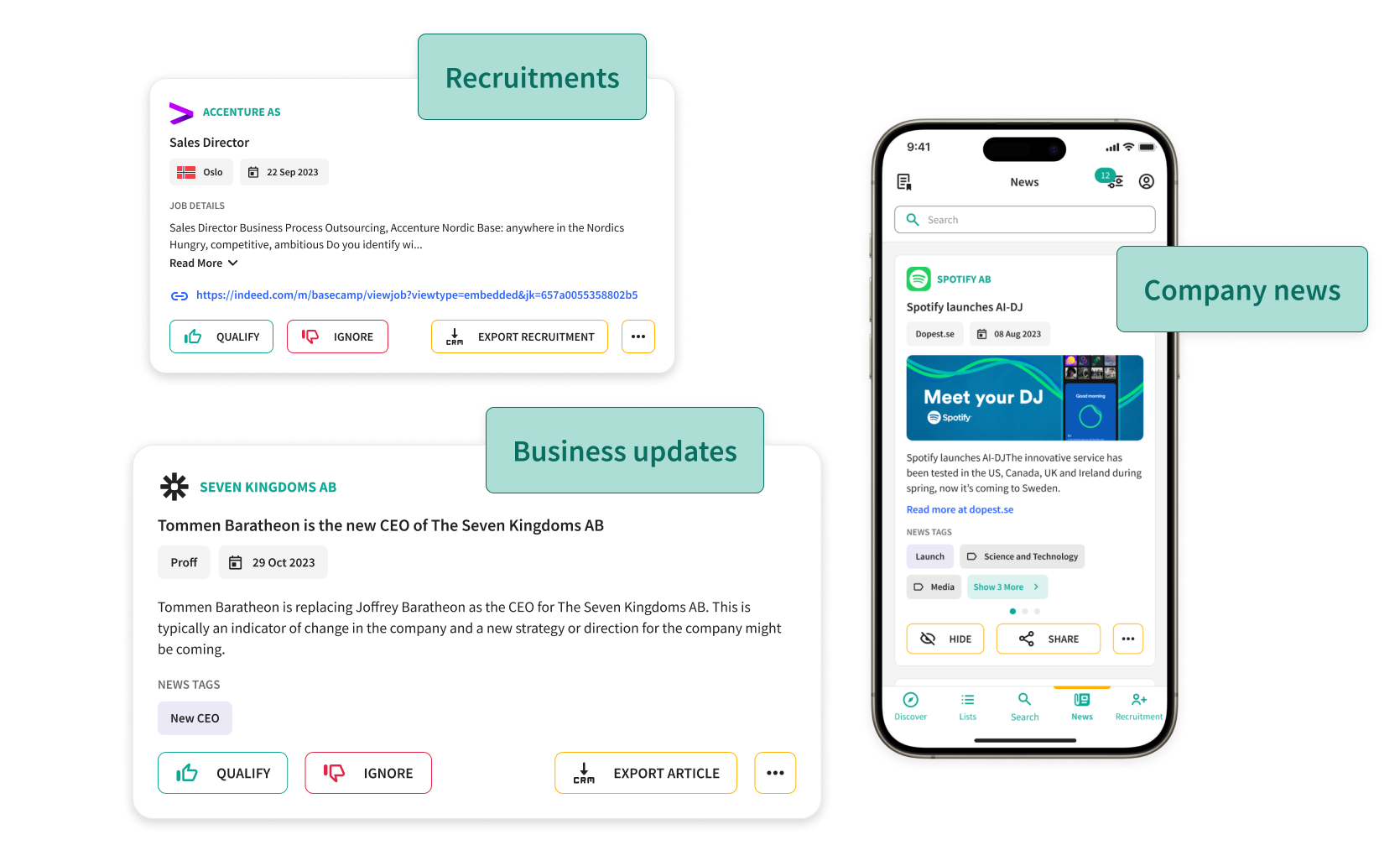 Feature block - News monitoring